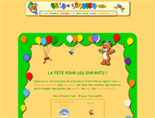 Tablet Screenshot of fete-enfants.com